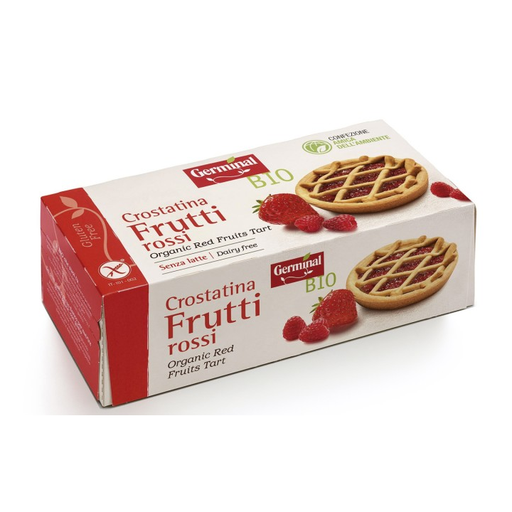 TARTALETA DE FRUTOS ROJOS SIN GLUTEN BIO 200 GR. (GERMINAL)/