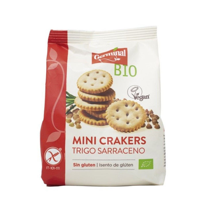 MINI CRACKERS DE TRIGO SARRACENO SIN GLUTEN BIO 100 GR. (GERMINAL)/