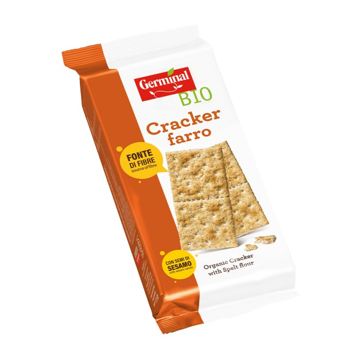 CRACKER DE ESPELTA Y SESAMO ECO CON GLUTEN 250 GR. (GERMINAL)/