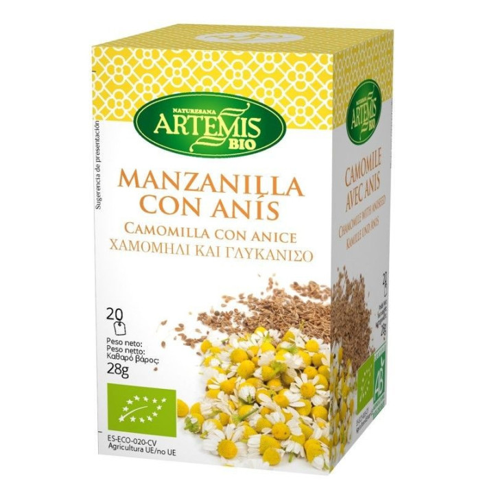 INFUSIÓN MANZANILLA CON ANÍS BIO 28 GR. (ARTEMIS)/