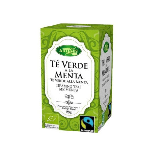 INFUSIÓN TÉ VERDE MENTA FAIRTRADE BIO 28 GR. (ARTEMIS)/