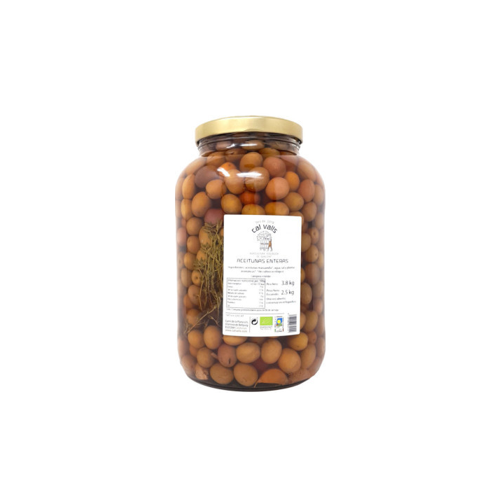ACEITUNA MANZANILLA VERDE ECO 3.8 KG. (CAL VALLS)