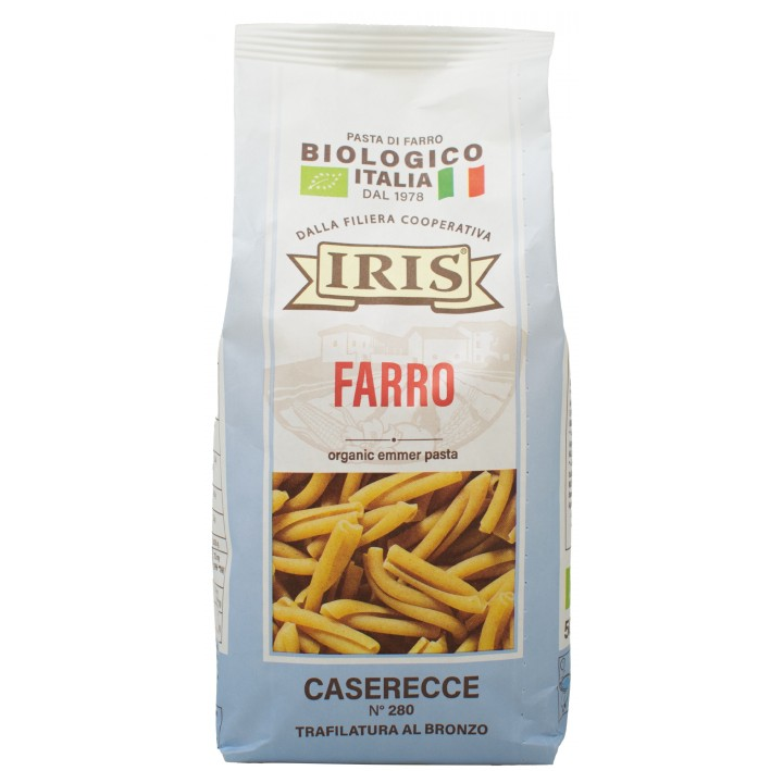 CASERECCE DE ESPELTA BIO 500 GR. (IRIS)/