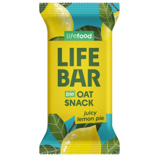 BARRITA LIFEBAR DE AVENA PASTEL LIMON 40 GR. (LIFE FOOD)