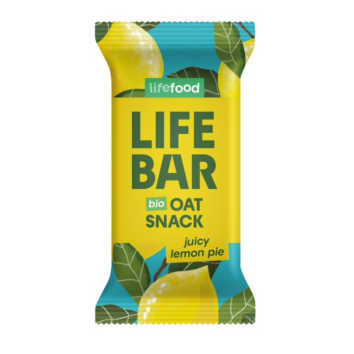 BARRITA LIFEBAR DE AVENA PASTEL LIMON 40 GR. (LIFE FOOD)