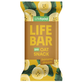 BARRITA LIFEBAR DE AVENA BANANA DREAM 40 GR. (LIFE FOOD)
