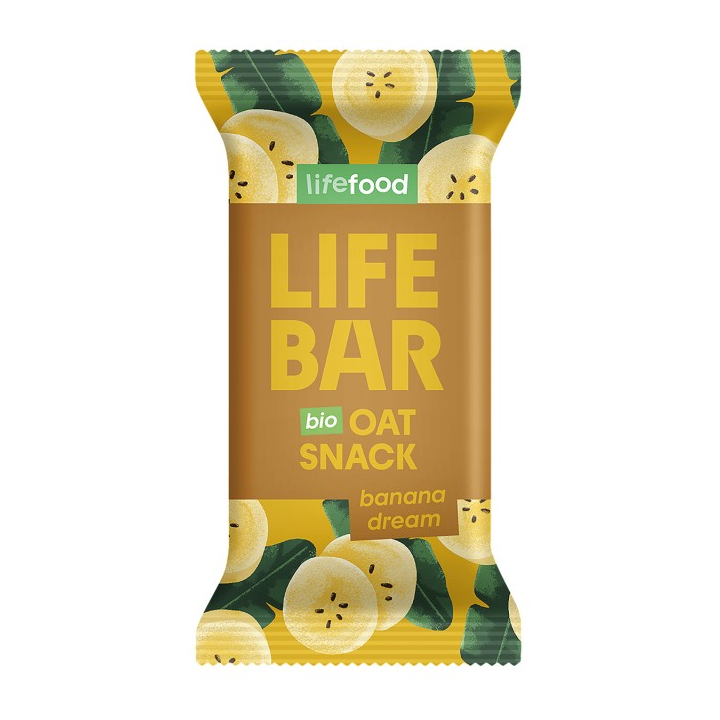 BARRITA LIFEBAR DE AVENA BANANA DREAM 40 GR. (LIFE FOOD)