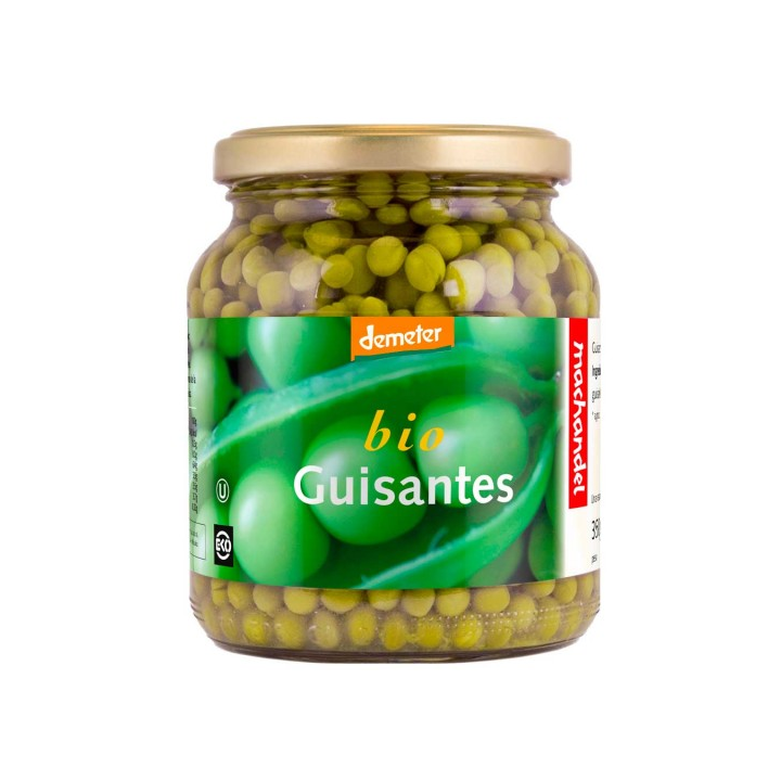 GUISANTES VERDES BIO DEMETER 350 GR. (MACHANDEL)/