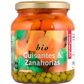 GUISANTES Y ZANAHORIAS BIO 350 GR. (MACHANDEL)/