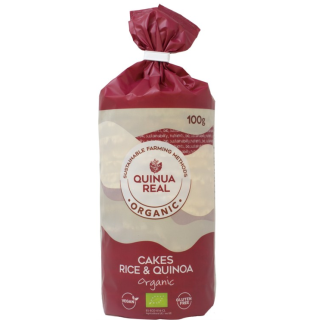 TORTAS DE ARROZ CON QUINOA SIN GLUTEN BIO 100 GR. (QUINUA REAL)/