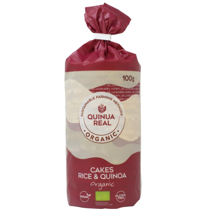 TORTAS DE ARROZ CON QUINOA SIN GLUTEN BIO 100 GR. (QUINUA REAL)/