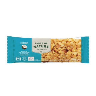 BARRITA DE COCO SIN GLUTEN BIO 40 GR. (TASTE OF NATURE)