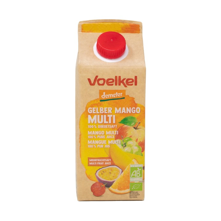 ZUMO DE MANGO CON MULTIFRUTAS DEMETER BIO 750 ML. (VOELKEL)/