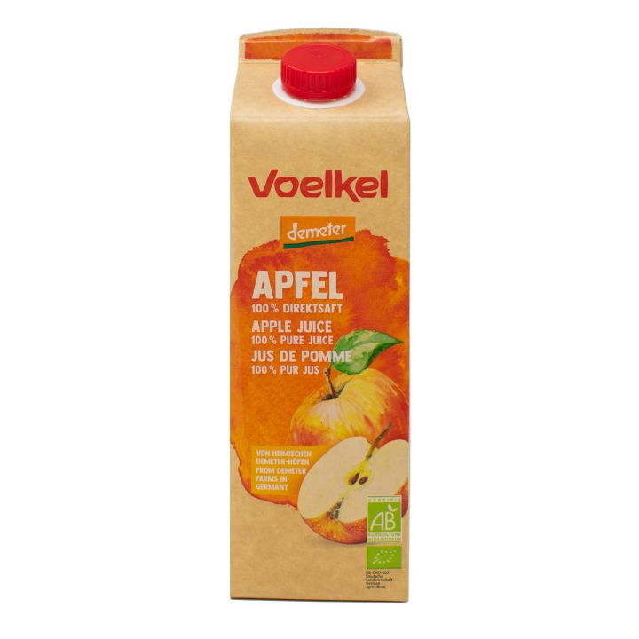 ZUMO DE MANZANA DEMETER BIO 1 LT. ML. (VOELKEL)/