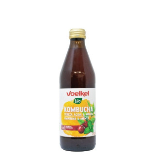 KOMBUCHA CEREZA ACIDA Y MENTA BIO 330 ML. (VOELKEL)/