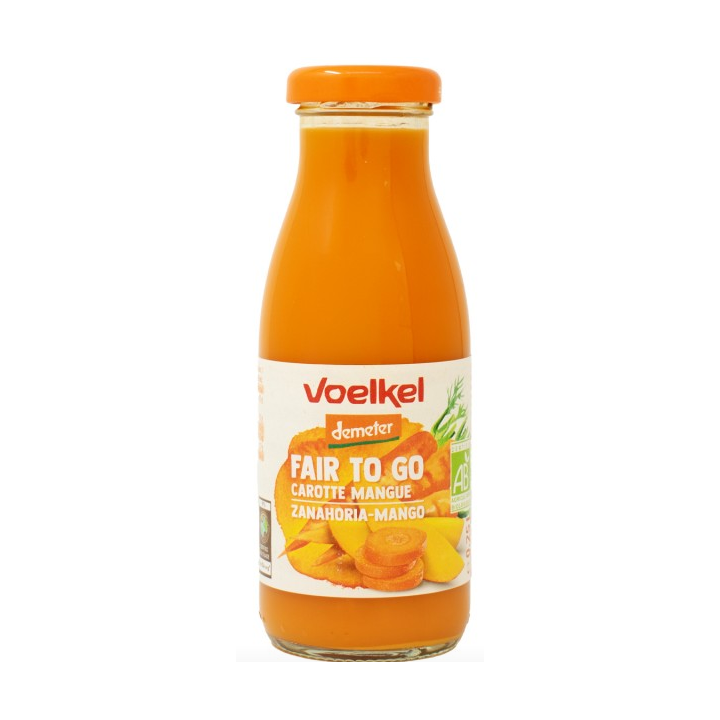 ZUMO DE ZANAHORIA Y MANGO DEMETER BIO 250 ML. (VOELKEL)/
