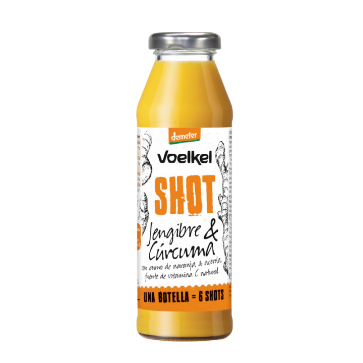 SHOT DE JENGIBRE CURCUMA DEMETER BIO 280 ML. (VOELKEL)/