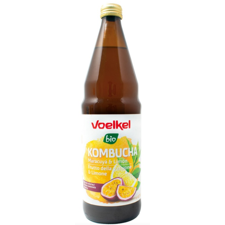 KOMBUCHA MARACUYÁ Y LIMÓN BIO 750 ML. (VOELKEL)/