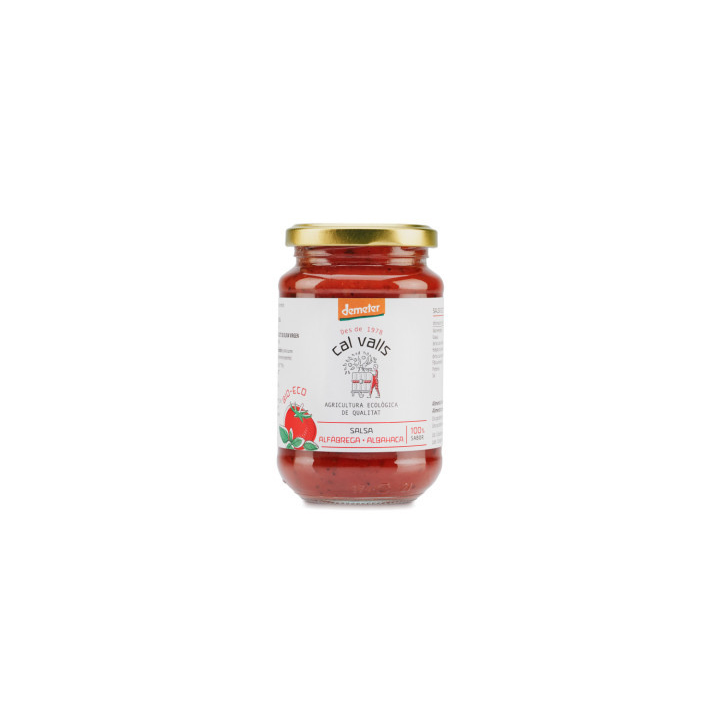 SALSA DE TOMATE CON ALBAHACA ECO 350 GR. (CAL VALLS)/