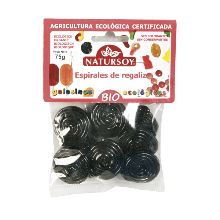 REGALIZ ESPIRAL 75 GR. (NATURSOY)