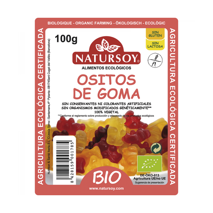 OSITOS DE GOMA 100 GR. (NATURSOY)