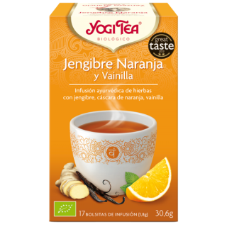 YOGI TEA JENGIBRE, NARANJA Y VAINILLA 17 X 1,8 GR. (YOGI TEA)/