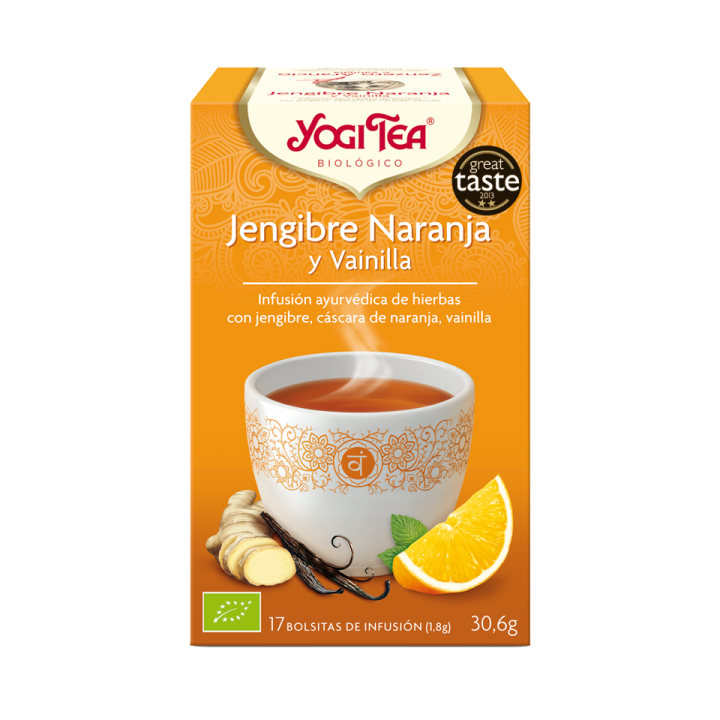 YOGI TEA JENGIBRE, NARANJA Y VAINILLA 17 X 1,8 GR. (YOGI TEA)/