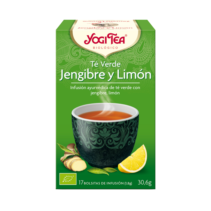 YOGI TEA VERDE, JENGIBRE Y LIMON 17 X 1,8 GR. (YOGI TEA)/