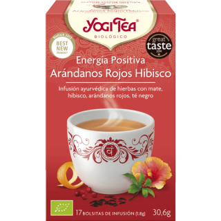 YOGI TEA ENERGIA POSITIVA CON ARANDANOS ROJOS E HIBISCUS 17 X 1,8 GR. (YOGI TEA)/