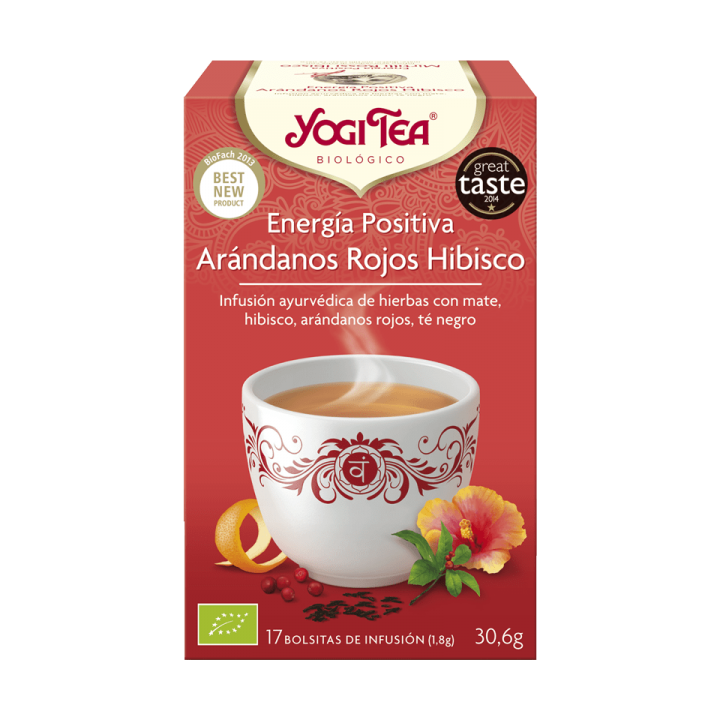 YOGI TEA ENERGIA POSITIVA CON ARANDANOS ROJOS E HIBISCUS 17 X 1,8 GR. (YOGI TEA)/