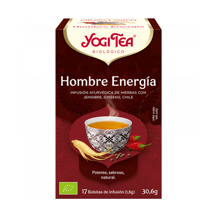 YOGI TEA HOMBRE ENERGIA 17 X 1,8 GR. (YOGI TEA)/
