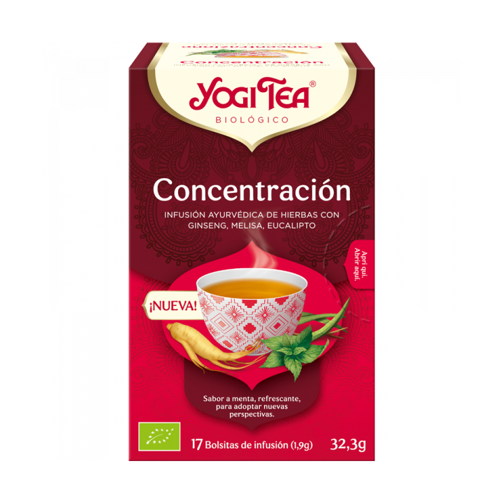 YOGI TEA CONCENTRACION 17 X 1.9 GR. BIO (YOGI TEA)