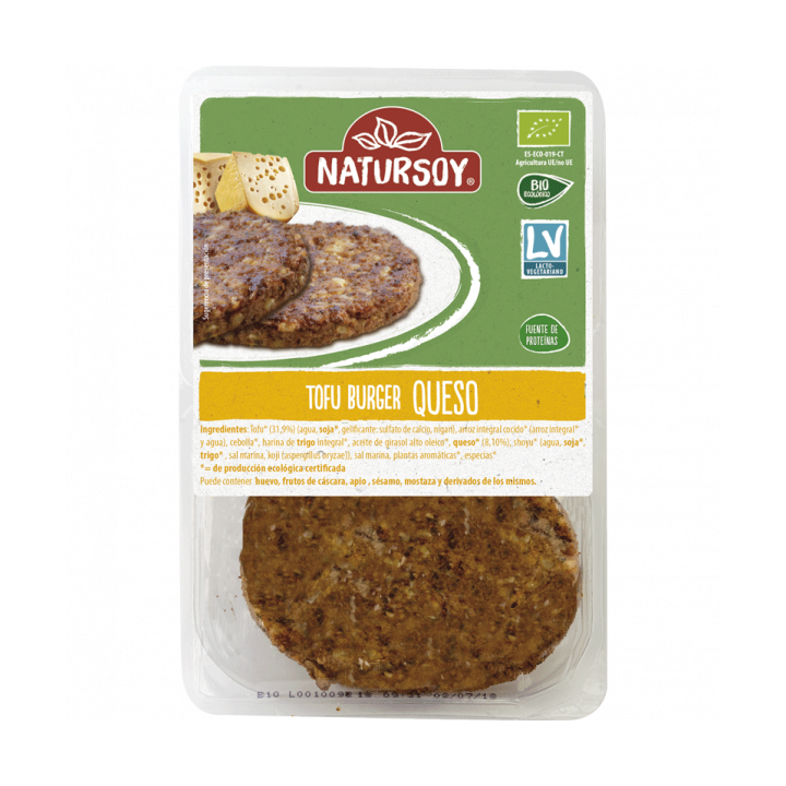 HAMBURGUESA DE TOFU Y QUESO 160 GR. (NATURSOY)