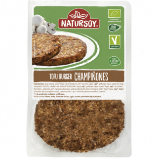 HAMBURGUESA DE TOFU Y CHAMPIÑON 160 GR. (NATURSOY)