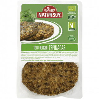 HAMBURGUESA DE TOFU Y ESPINACAS 160 GR. (NATURSOY)