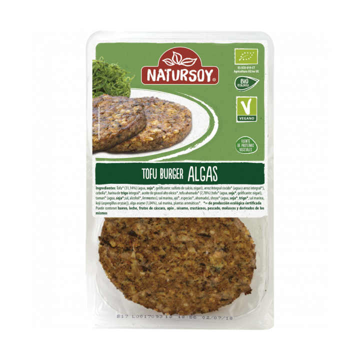 HAMBURGUESA DE TOFU Y ALGAS 160 GR. (NATURSOY)