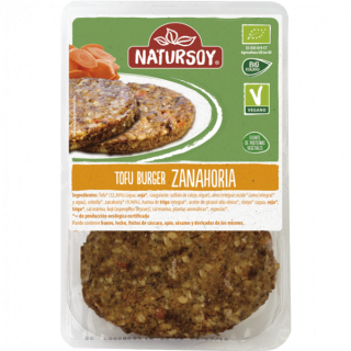HAMBURGUESA DE TOFU Y ZANAHORIA 150 GR. (NATURSOY)