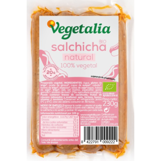 SALCHICHA VEGETAL NATURAL 230 GR. (VEGETALIA)/