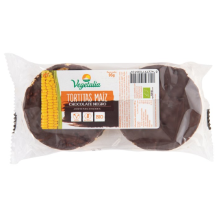 TORTAS DE MAIZ CON CHOCOLATE NEGRO SIN GLUTEN 95 GR. (VEGETALIA)/