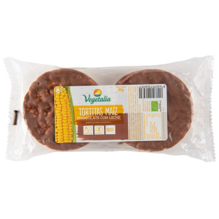 TORTAS DE MAIZ CON CHOCOLATE CON LECHE SIN GLUTEN 95 GR. (VEGETALIA)/