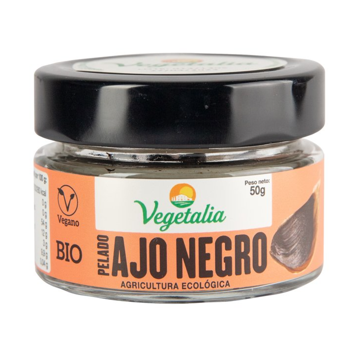 AJO NEGRO PELADO 50 GR. (VEGETALIA)/