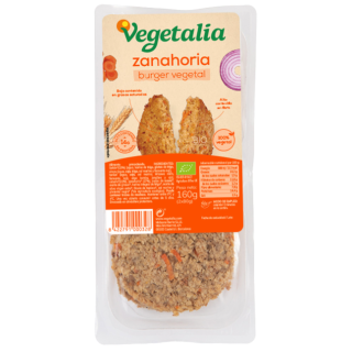 VEGEBURGUER 160 GR. DE SEITAN Y ZANAHORIA BIO (VEGETALIA)/
