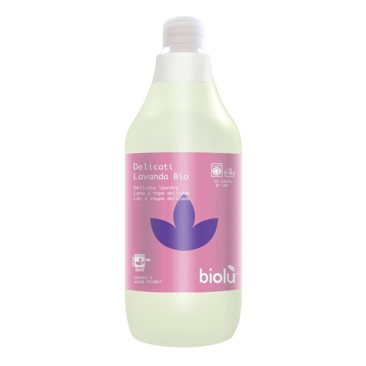DETERGENTE LIQUIDO LAVADORA PRENDAS DELICADAS BIO 1 LT. (BIOLU)/