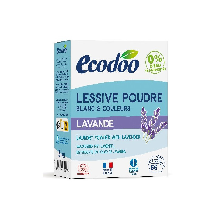 DETERGENTE POLVO LAVANDA 3 KG. (ECODOO)/