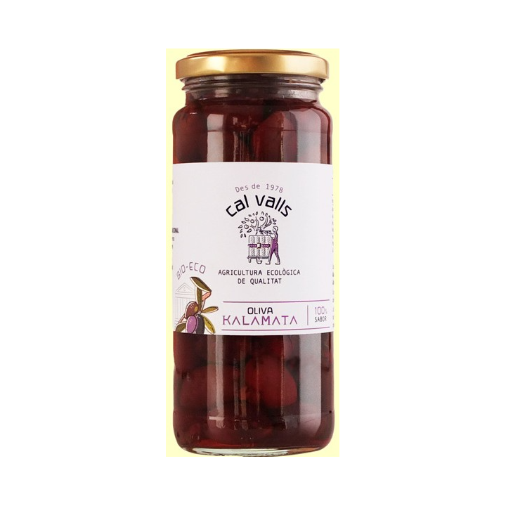 ACEITUNA KALAMATA NEGRA ECO 350 GR. (CAL VALLS)/