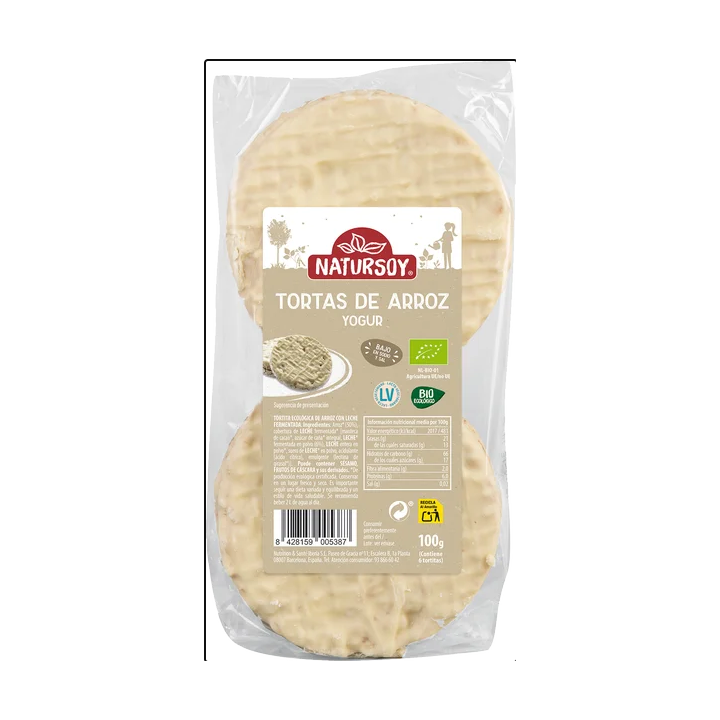TORTAS DE ARROZ CON YOGUR 100 GR (NATURSOY)