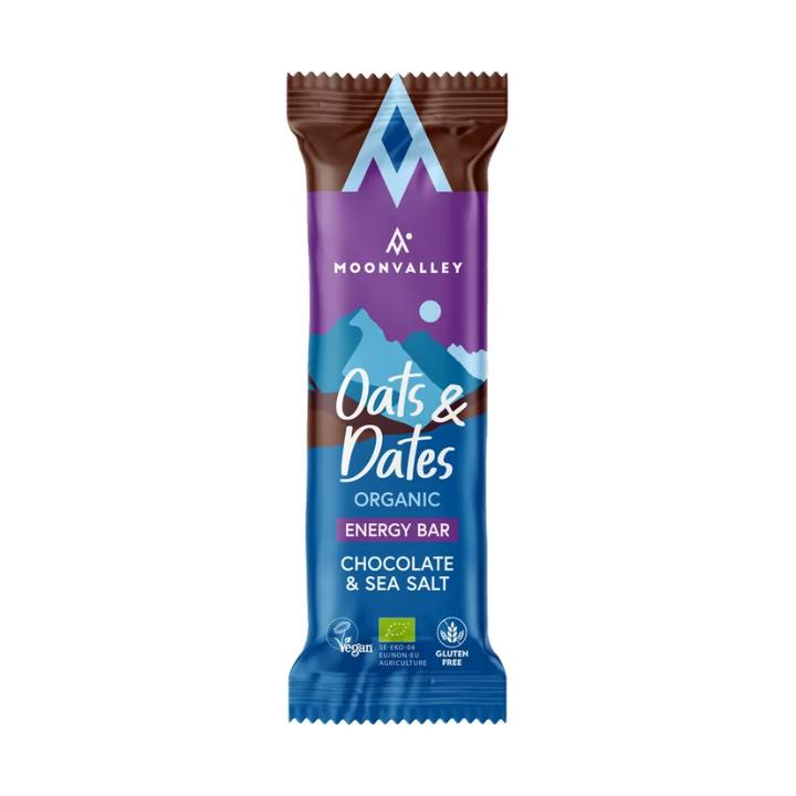BARRITA DE AVENA, DATIL CHOCOLATE Y SAL MARINA ECO 50 GR. (MOONVALLEY) (12)