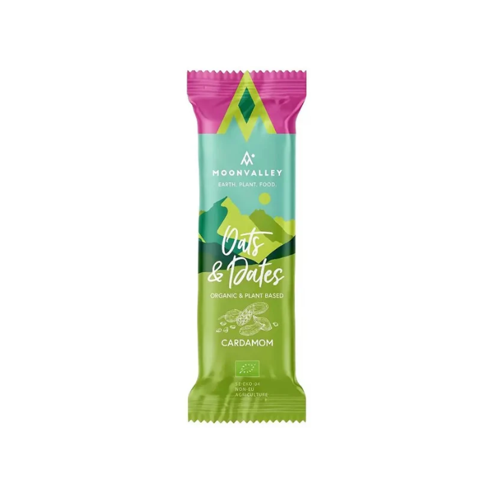 BARRITA DE AVENA , DATIL Y CARDAMOMO ECO 50 GR. (MOONVALLEY) (12)