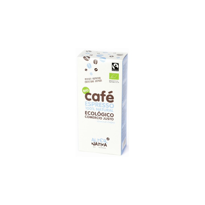 CAFE CLASICO ESPRESSO MOLIDO SIN GLUTEN ECO 250 GR. (ALTERNATIVA3)