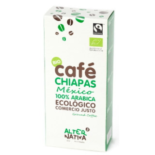 CAFE ARABICA CHIAPAS MOLIDO SIN GLUTEN ECO 250 GR. (ALTERNATIVA3)